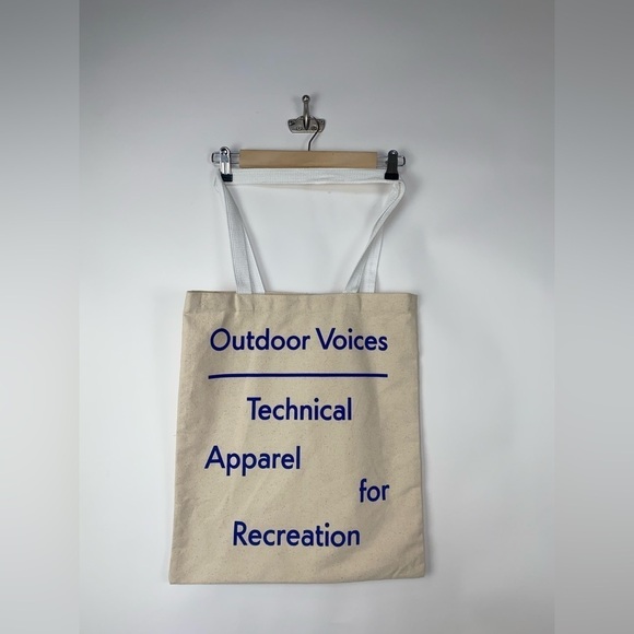 Outdoor Voices Signature Canvas Logo Tote Bag - Picture 3 of 7